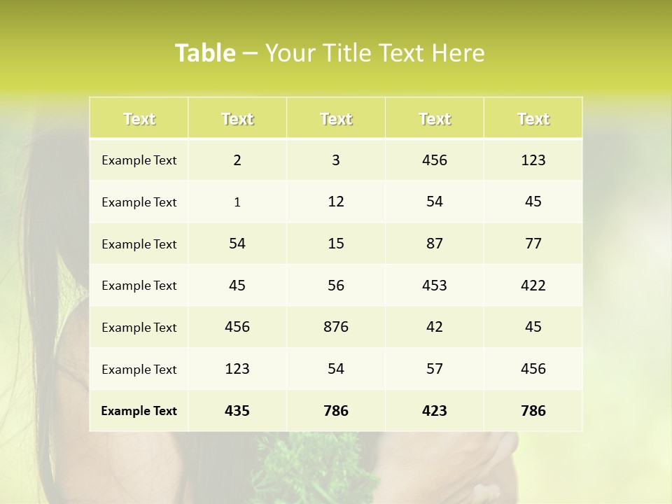 Vitamin Aubergine Zucchini PowerPoint Template