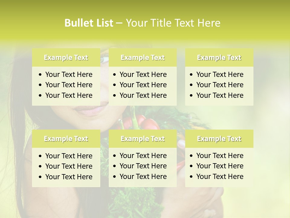 Vitamin Aubergine Zucchini PowerPoint Template