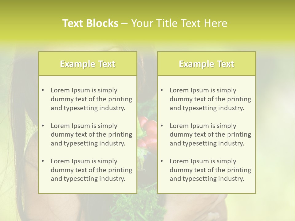 Vitamin Aubergine Zucchini PowerPoint Template