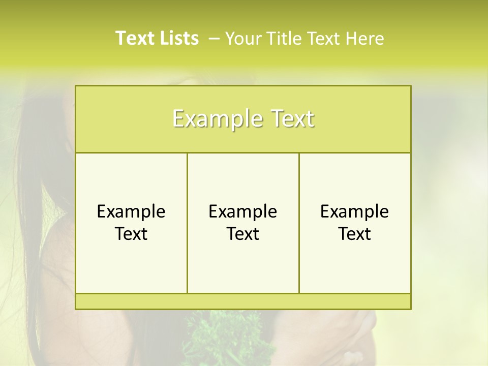 Vitamin Aubergine Zucchini PowerPoint Template