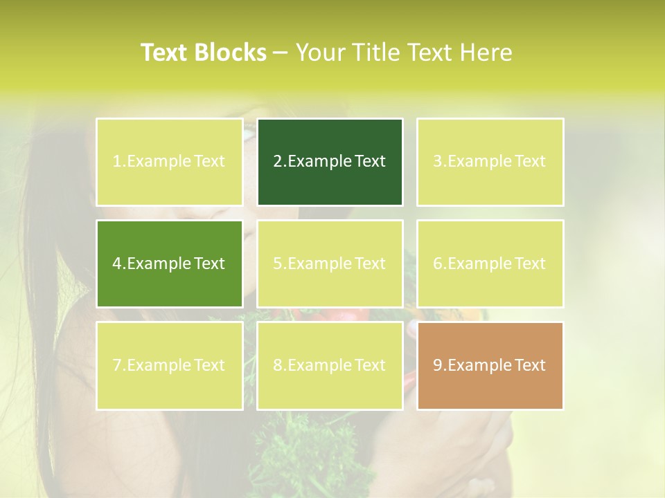 Vitamin Aubergine Zucchini PowerPoint Template