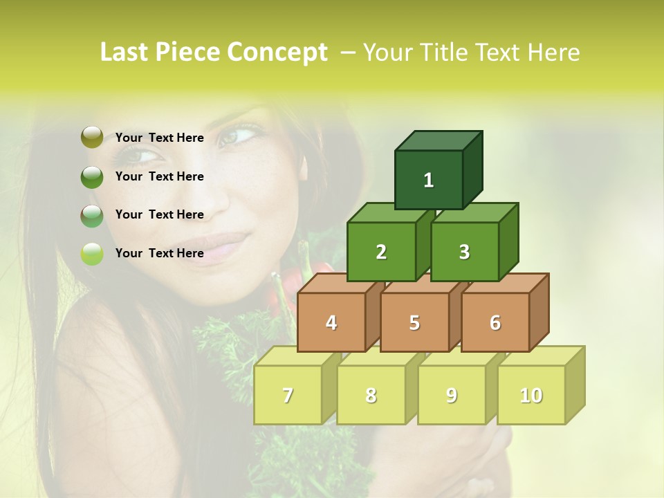 Vitamin Aubergine Zucchini PowerPoint Template