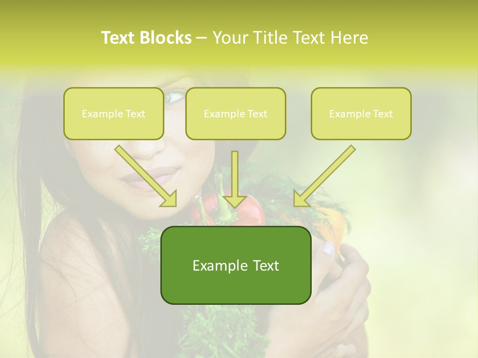 Vitamin Aubergine Zucchini PowerPoint Template