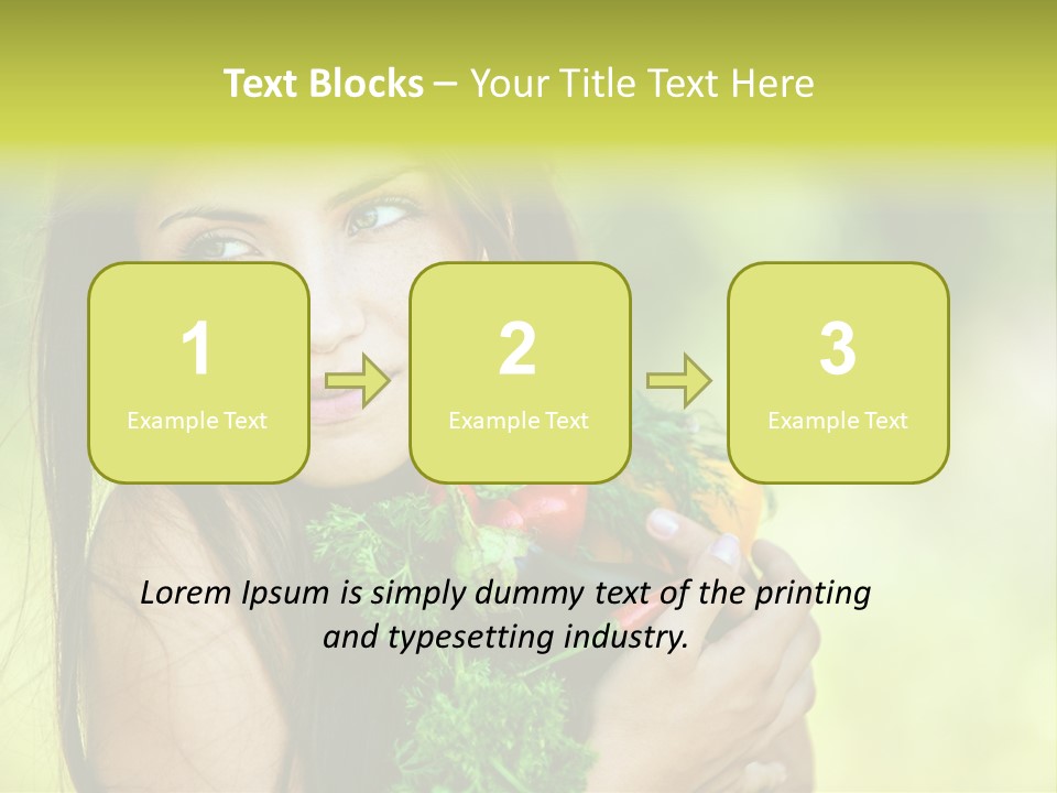 Vitamin Aubergine Zucchini PowerPoint Template