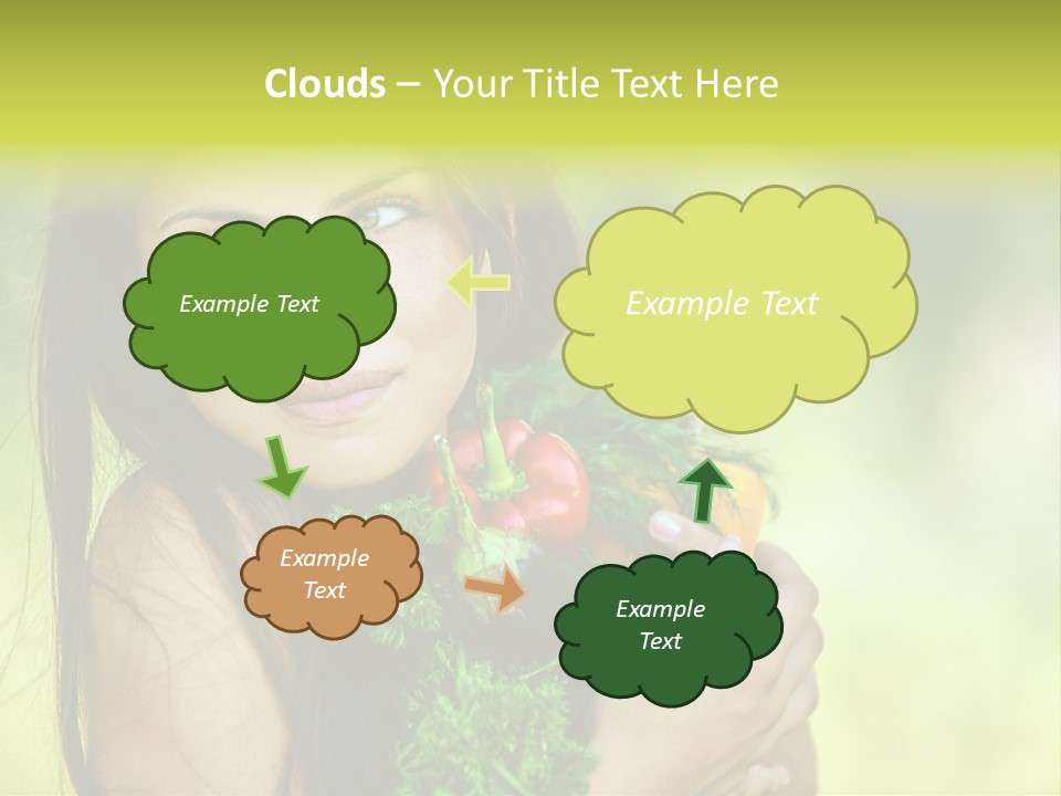 Vitamin Aubergine Zucchini PowerPoint Template