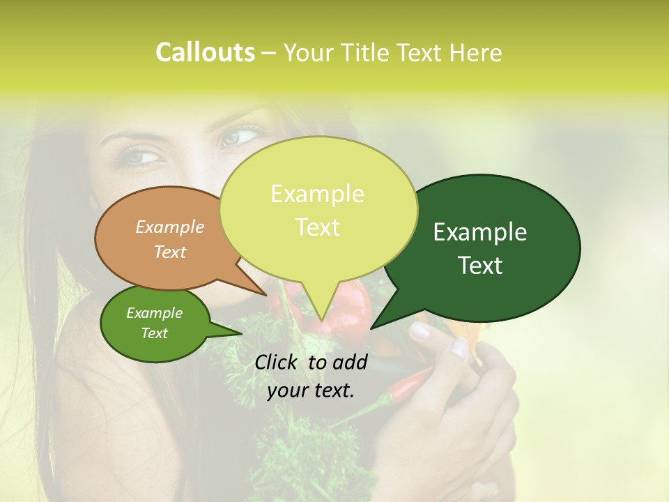 Vitamin Aubergine Zucchini PowerPoint Template