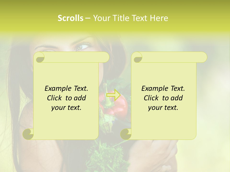 Vitamin Aubergine Zucchini PowerPoint Template