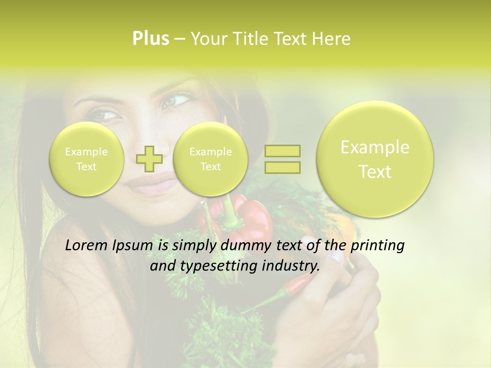 Vitamin Aubergine Zucchini PowerPoint Template
