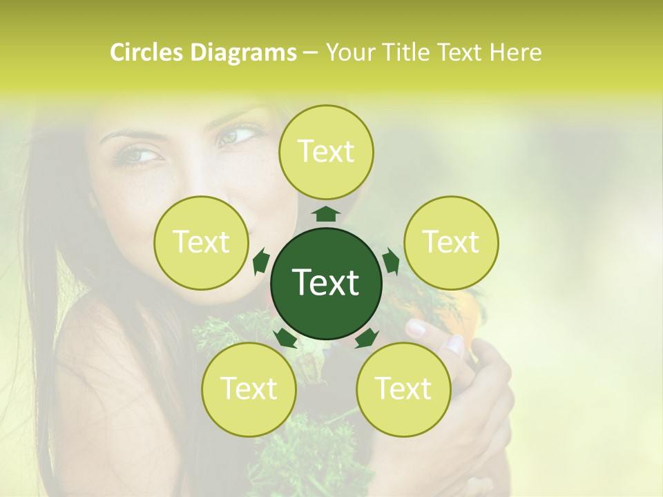 Vitamin Aubergine Zucchini PowerPoint Template