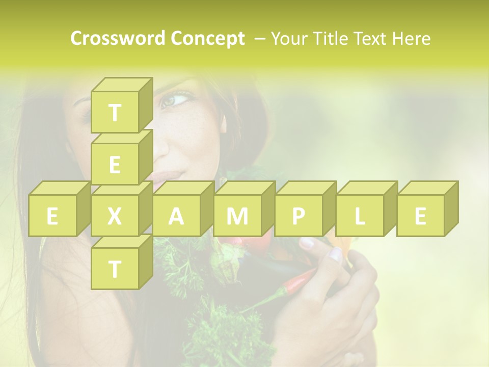 Vitamin Aubergine Zucchini PowerPoint Template