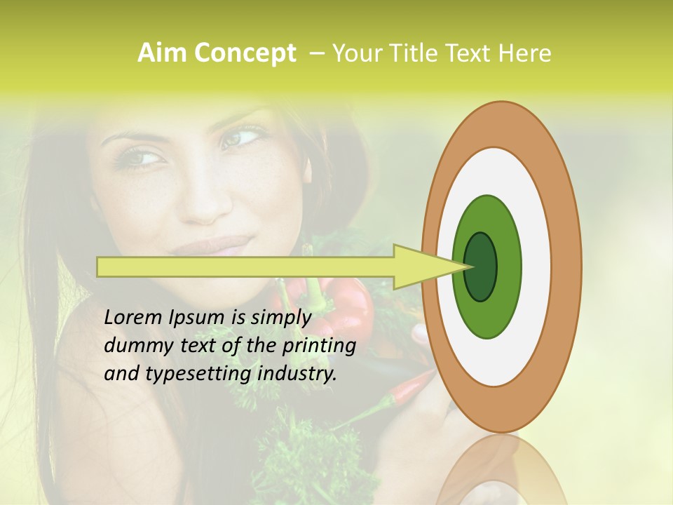 Vitamin Aubergine Zucchini PowerPoint Template