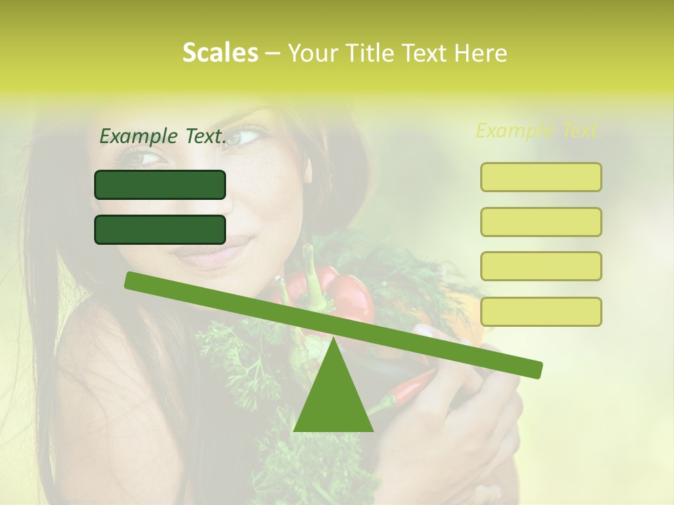 Vitamin Aubergine Zucchini PowerPoint Template