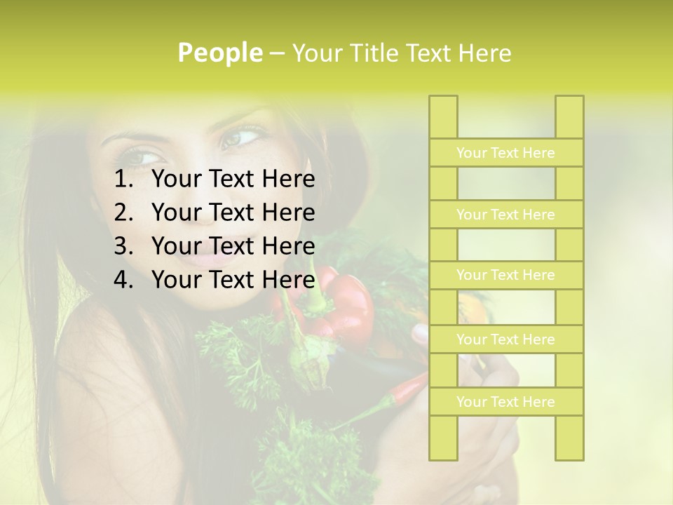 Vitamin Aubergine Zucchini PowerPoint Template