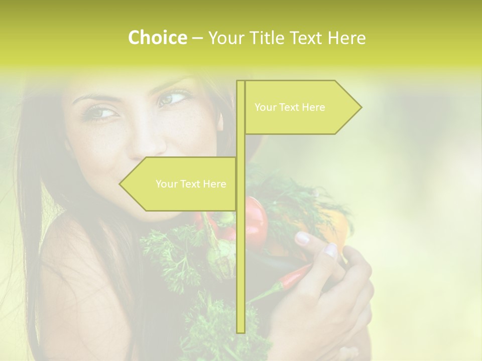 Vitamin Aubergine Zucchini PowerPoint Template