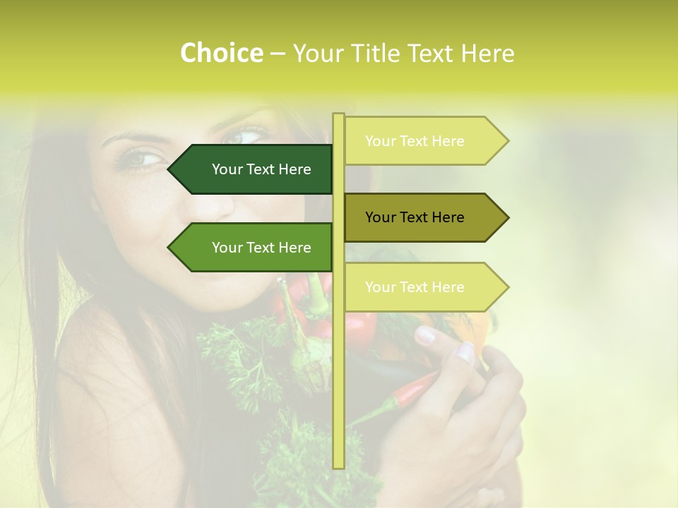 Vitamin Aubergine Zucchini PowerPoint Template