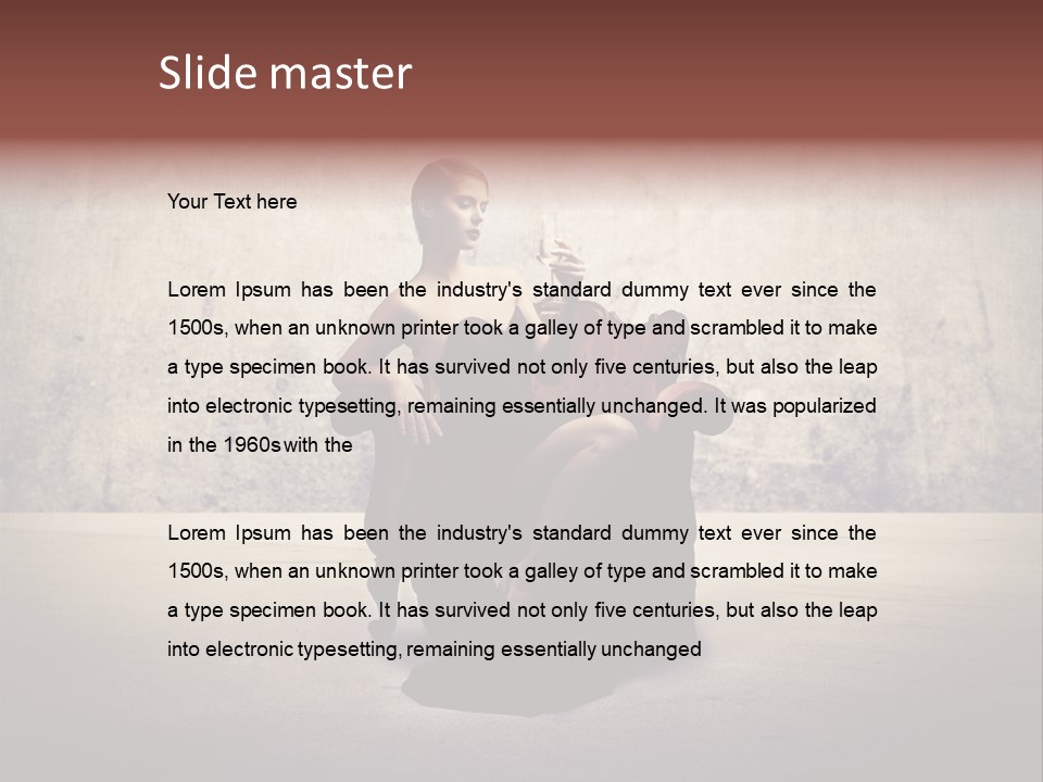 Wall Classic Girl PowerPoint Template