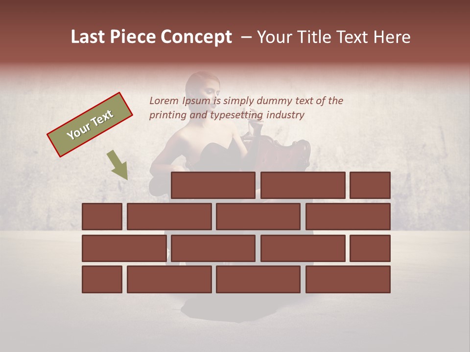 Wall Classic Girl PowerPoint Template