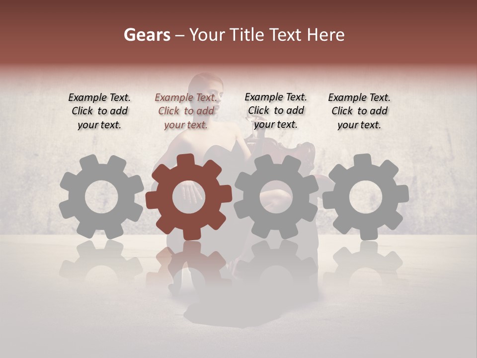 Wall Classic Girl PowerPoint Template