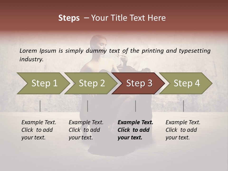 Wall Classic Girl PowerPoint Template