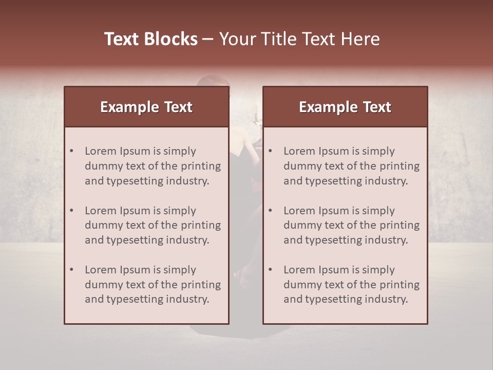 Wall Classic Girl PowerPoint Template