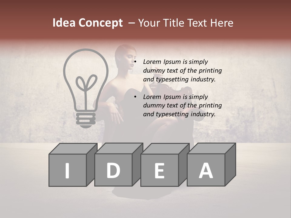 Wall Classic Girl PowerPoint Template