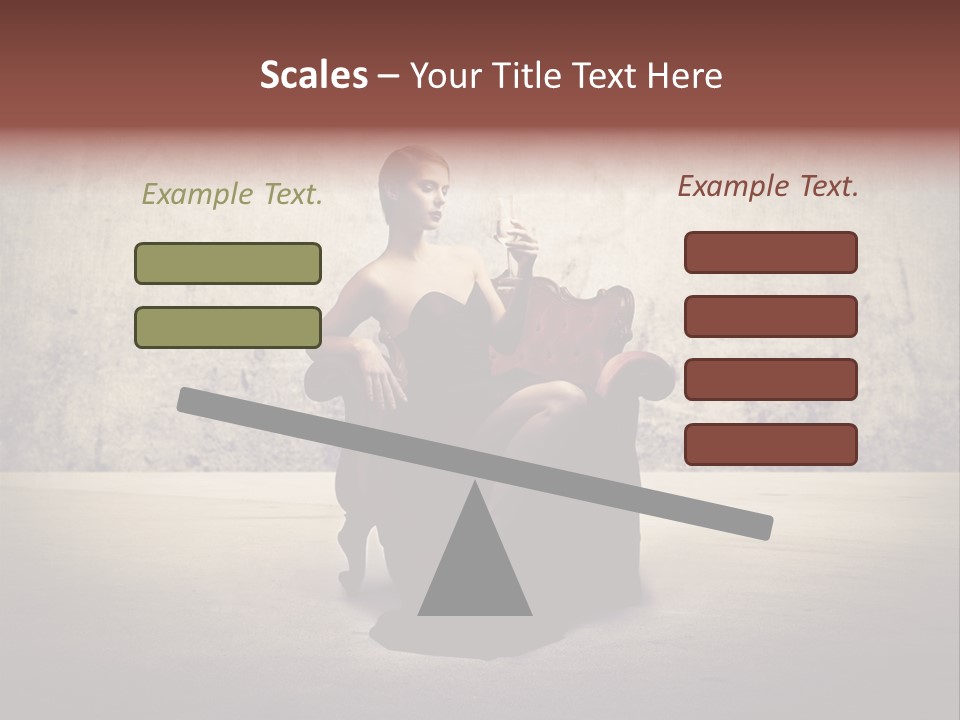 Wall Classic Girl PowerPoint Template