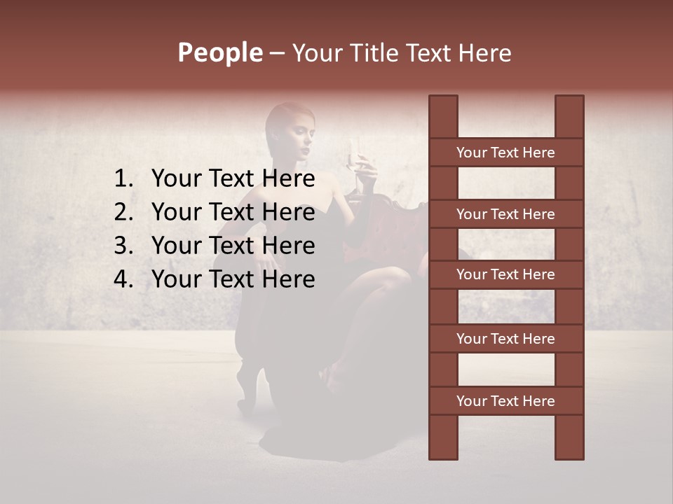 Wall Classic Girl PowerPoint Template