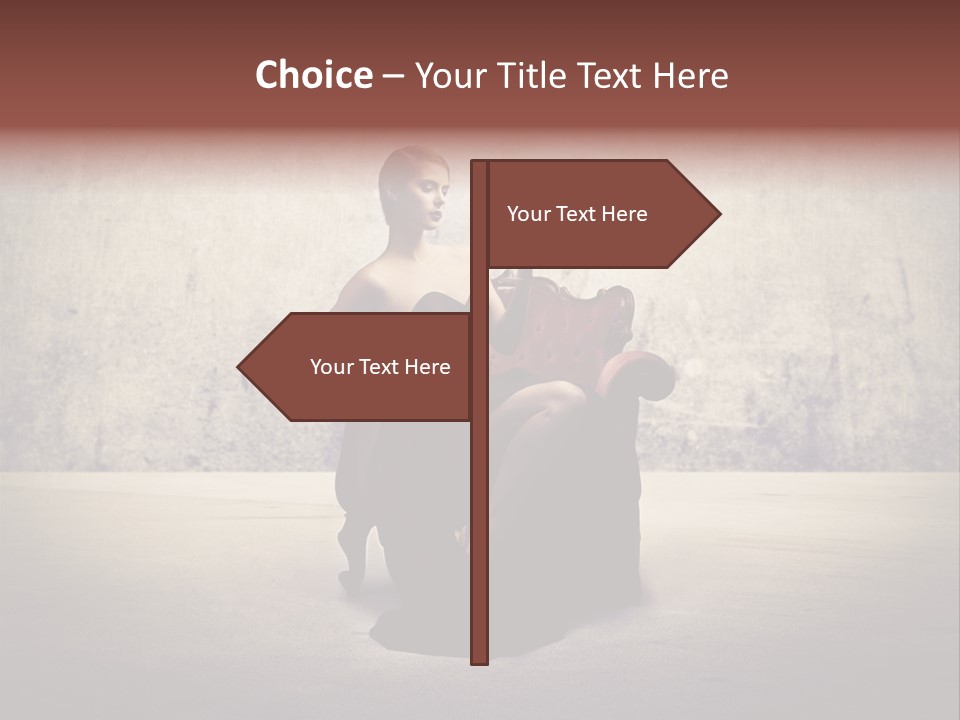 Wall Classic Girl PowerPoint Template