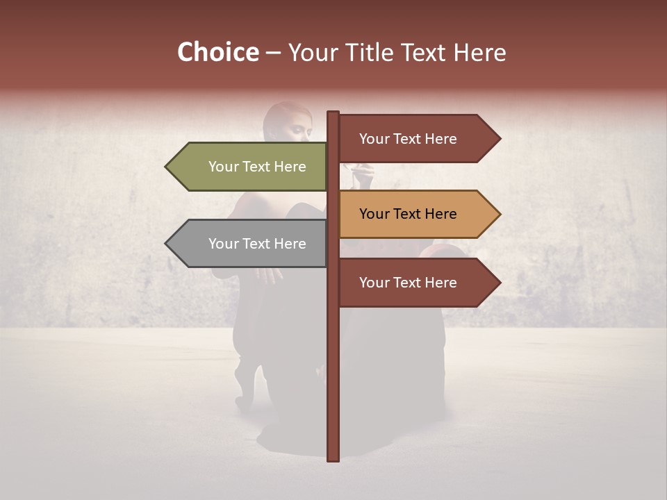 Wall Classic Girl PowerPoint Template