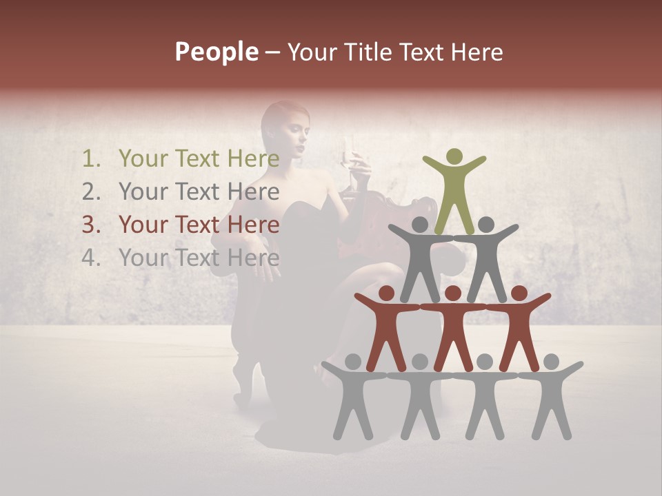 Wall Classic Girl PowerPoint Template