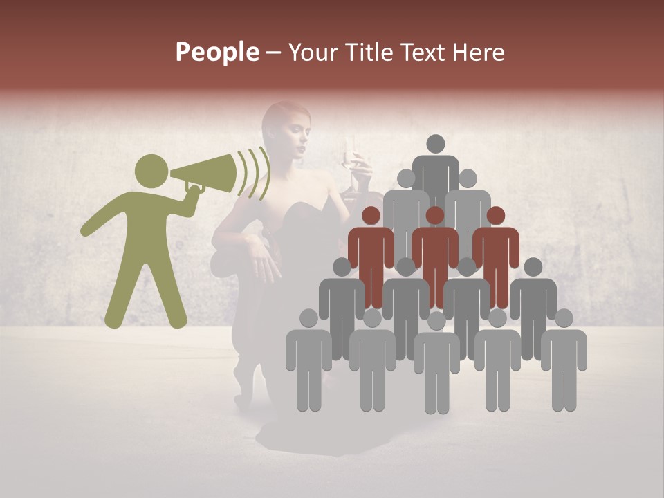 Wall Classic Girl PowerPoint Template