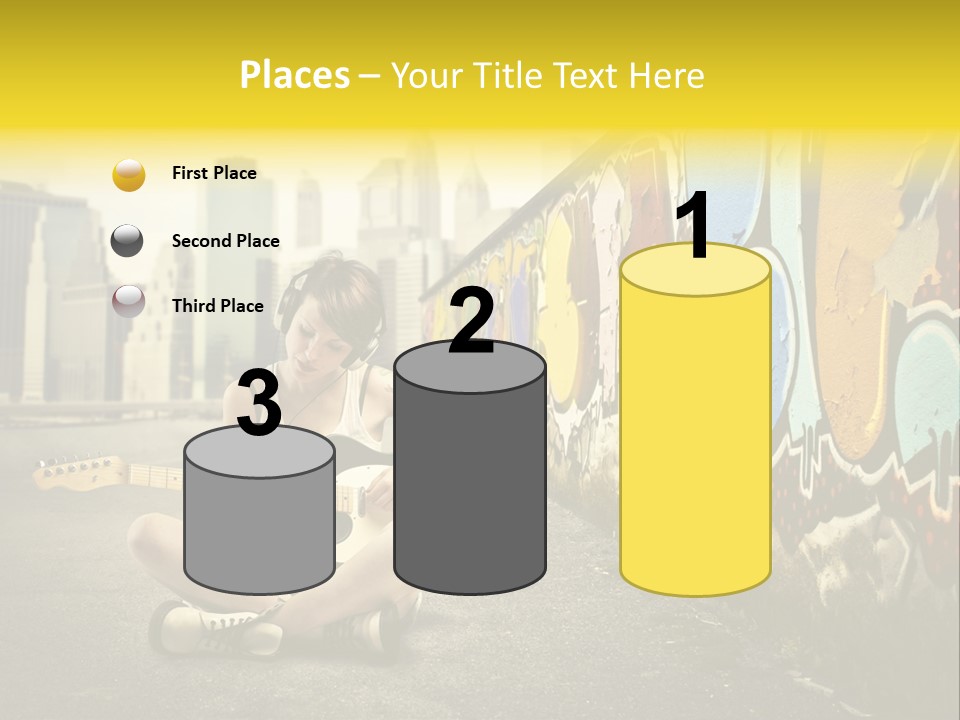 Fashion Eye Wear Woman PowerPoint Template