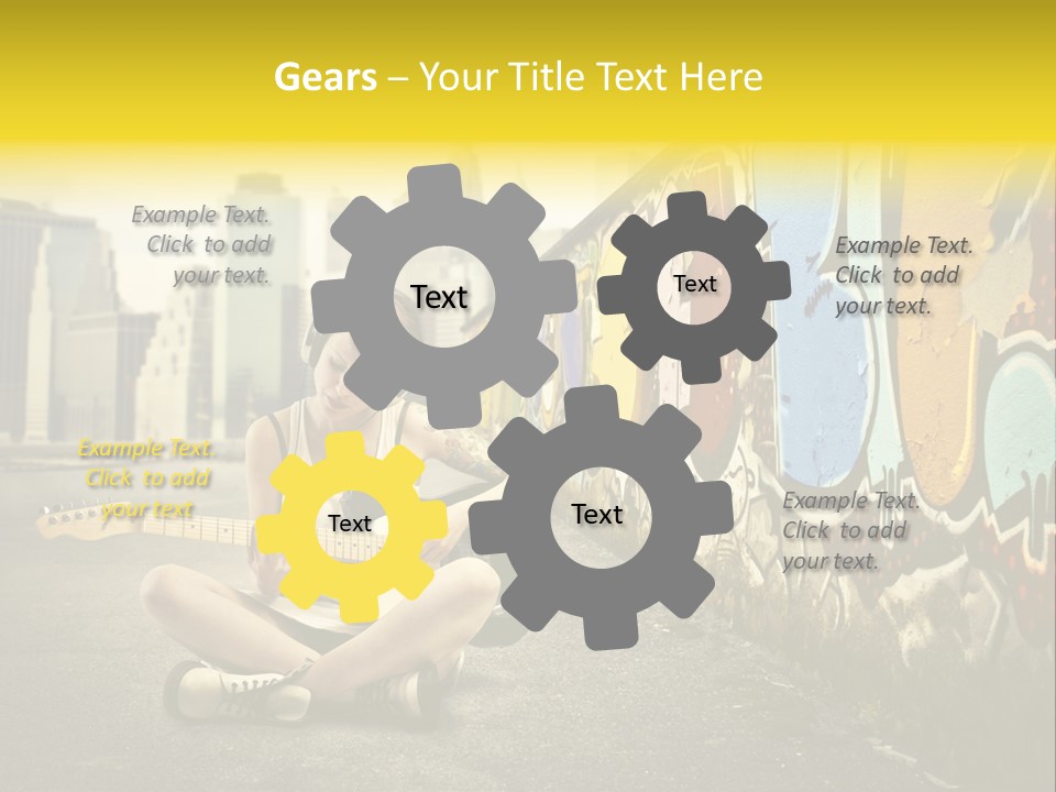 Fashion Eye Wear Woman PowerPoint Template