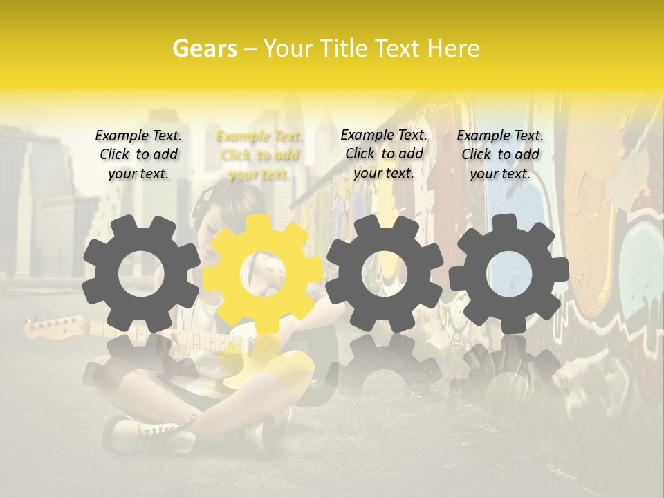 Fashion Eye Wear Woman PowerPoint Template