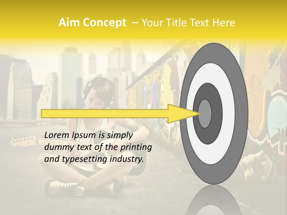 Fashion Eye Wear Woman PowerPoint Template