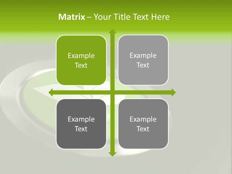 Green Motor Push PowerPoint Template