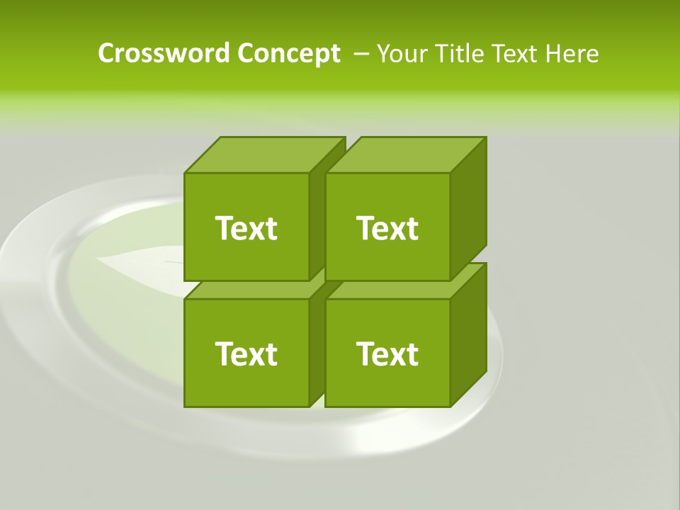 Green Motor Push PowerPoint Template
