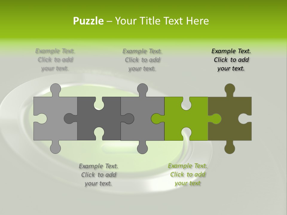 Green Motor Push PowerPoint Template