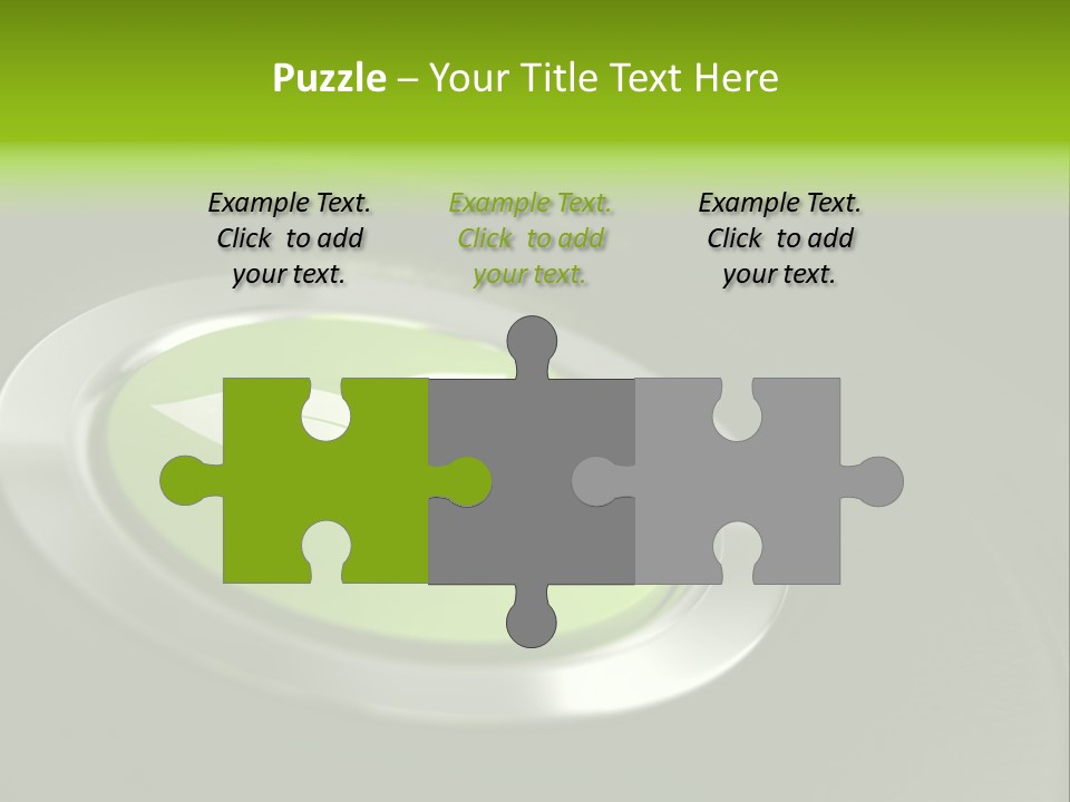 Green Motor Push PowerPoint Template