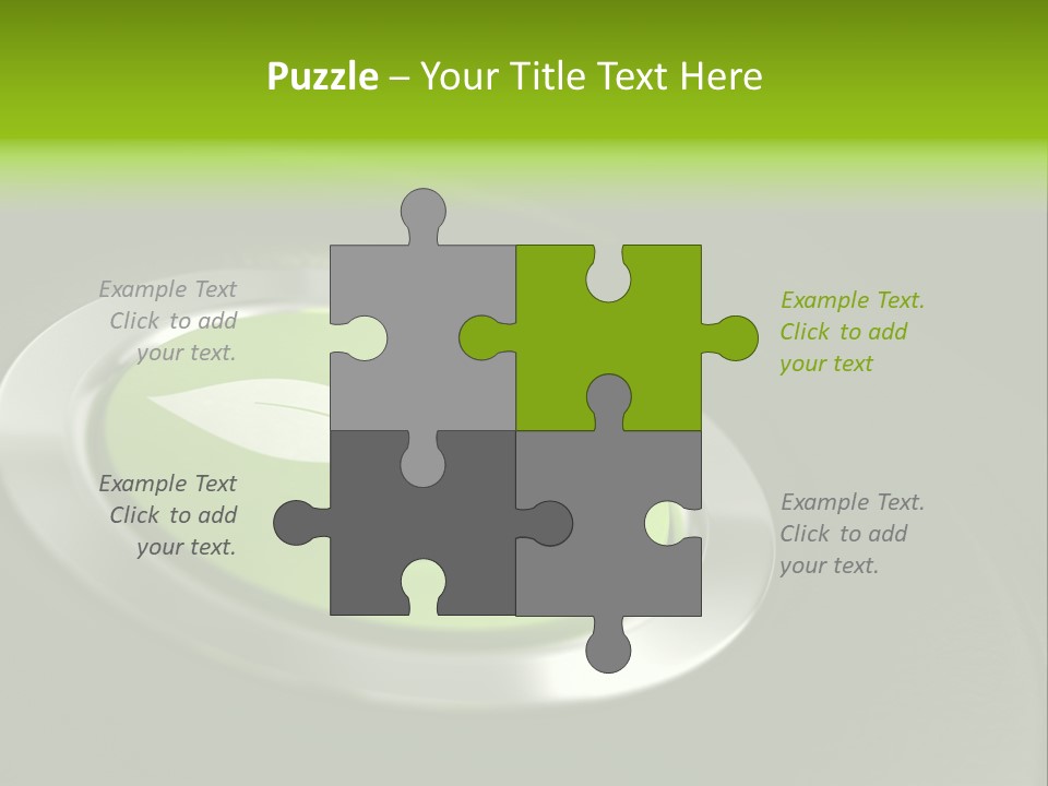 Green Motor Push PowerPoint Template