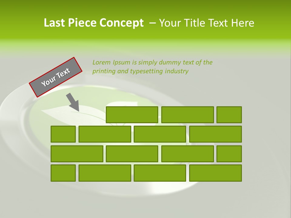 Green Motor Push PowerPoint Template