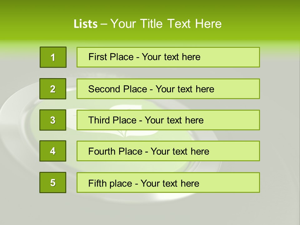 Green Motor Push PowerPoint Template