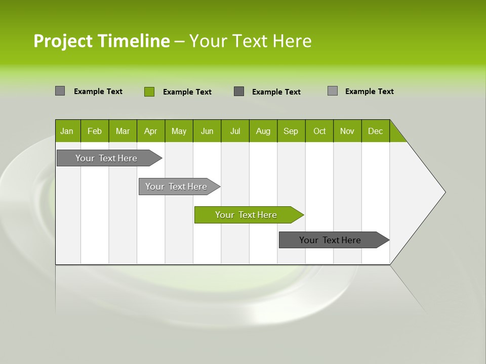 Green Motor Push PowerPoint Template