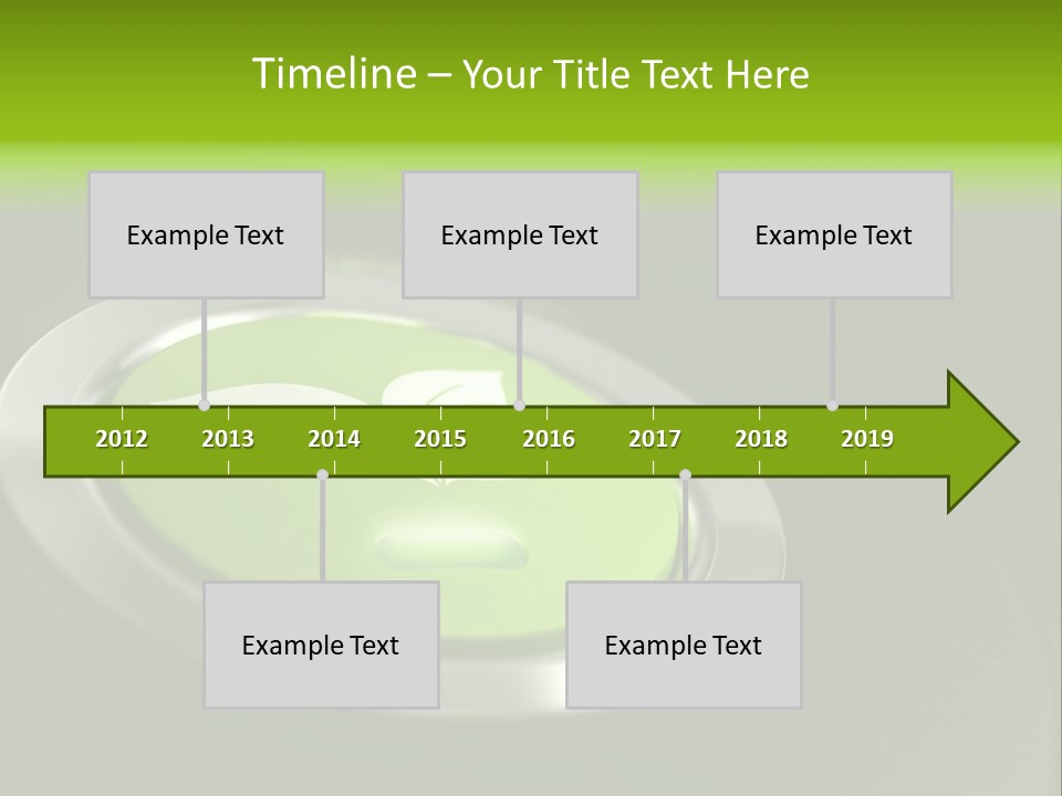 Green Motor Push PowerPoint Template