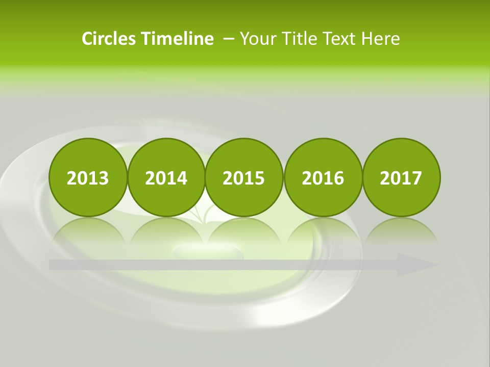 Green Motor Push PowerPoint Template