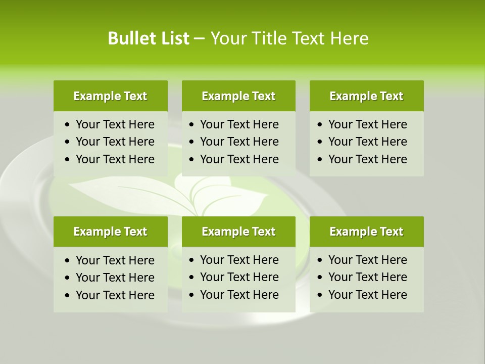 Green Motor Push PowerPoint Template