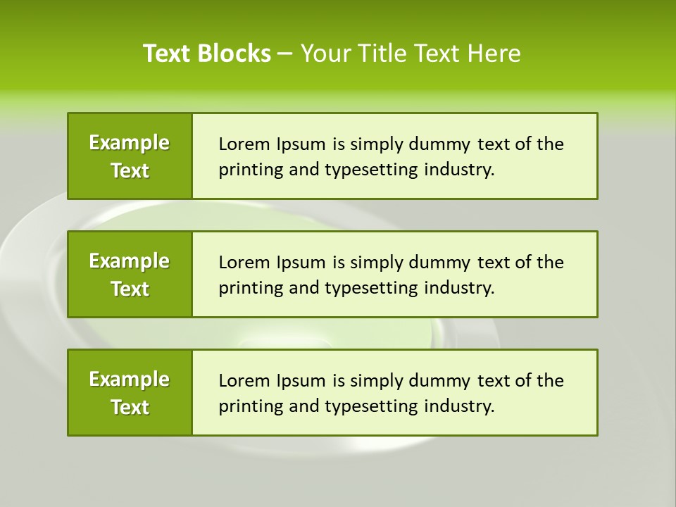 Green Motor Push PowerPoint Template