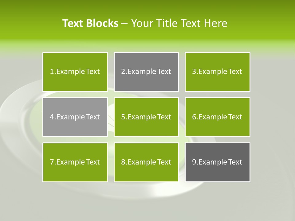 Green Motor Push PowerPoint Template