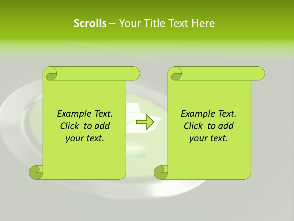 Green Motor Push PowerPoint Template