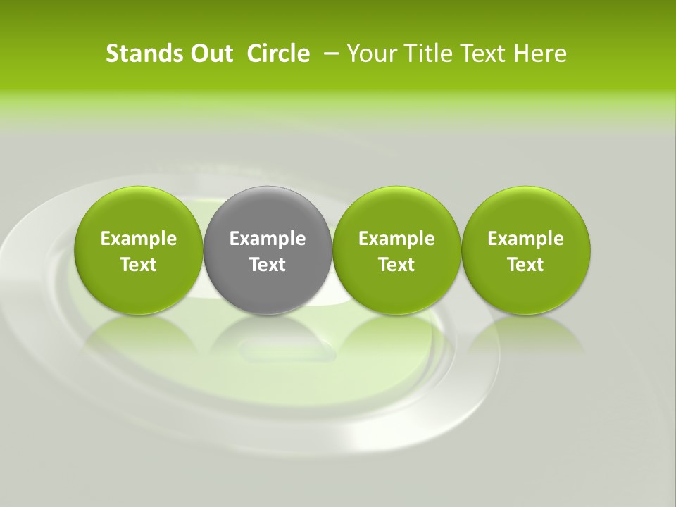 Green Motor Push PowerPoint Template